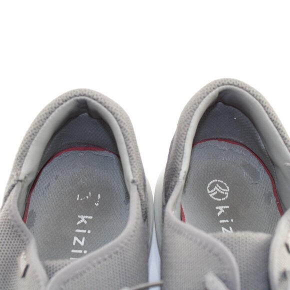 Kizik Mens Madrid Sneaker Size 12 Gray Eco Knit Hands Free Lace Up Casual Shoe - Picture 10 of 14
